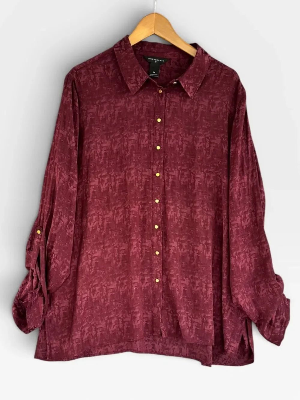 🎉5 for $45🎉 Investments top blouse shirt size 2X